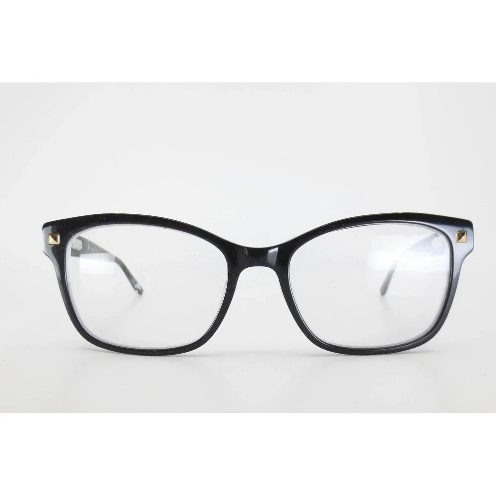 Chelsea Morgan Petite CMP 8002 BK Black Eyeglass Frames 48-16-135 Stud Accents